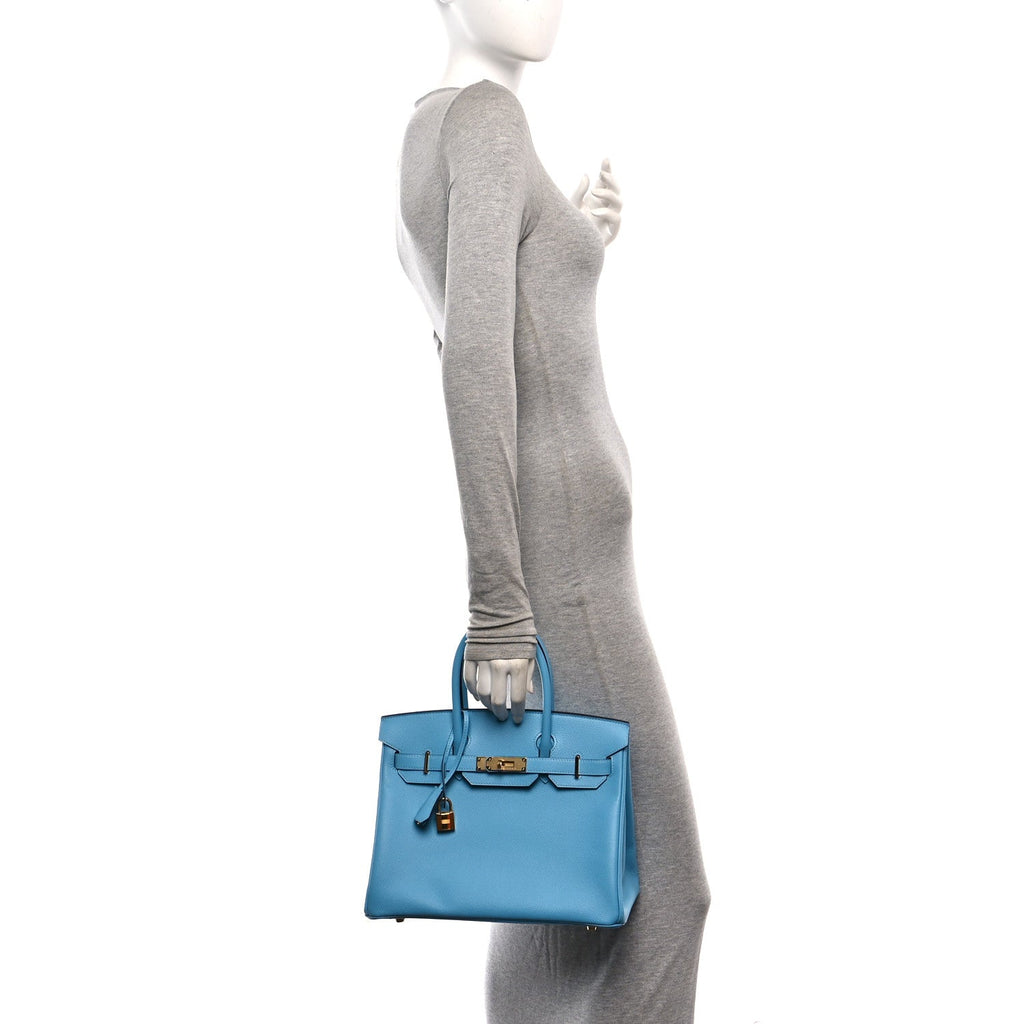 Epsom Birkin 30 Bleu Du Nord