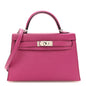 Epsom Mini Kelly Sellier 20 Rose Pourpre