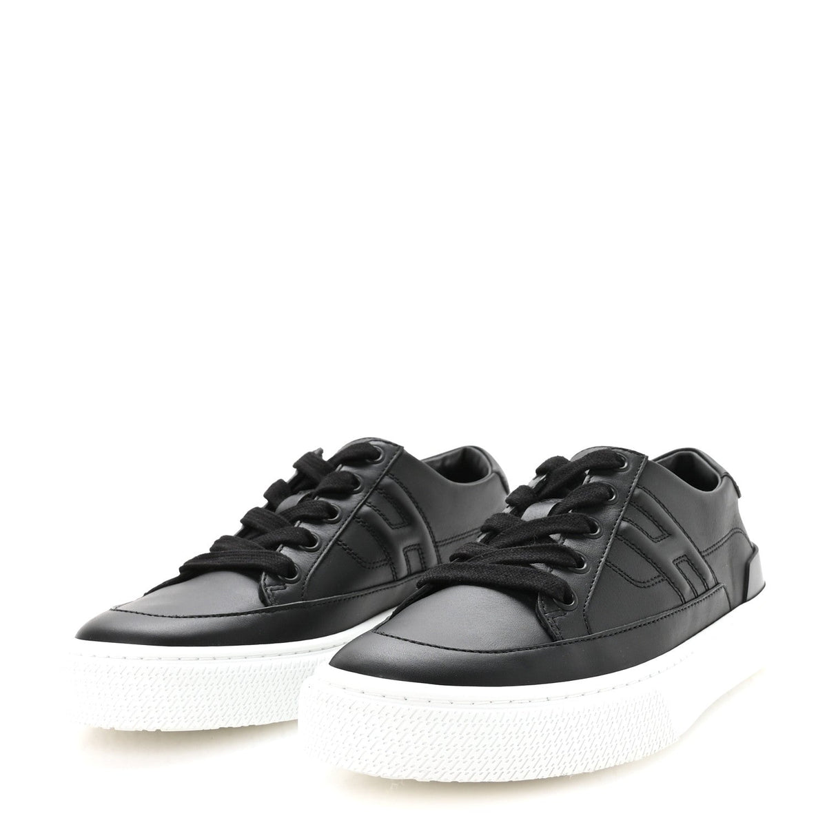 Calfskin Deep Sneakers 36 Black