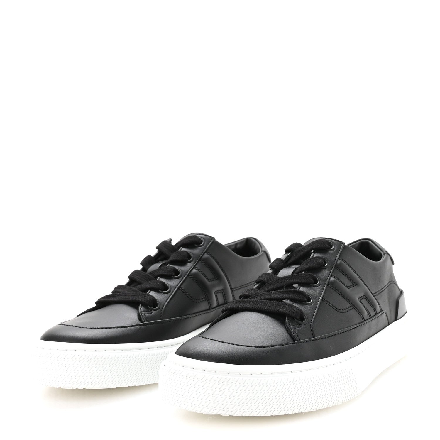 Calfskin Deep Sneakers 36 Black