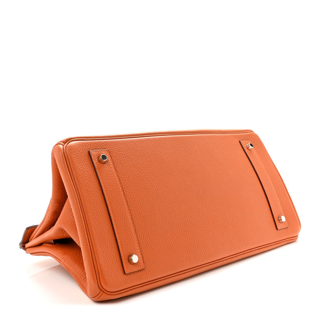 Taurillon Clemence JPG Birkin 42 Orange