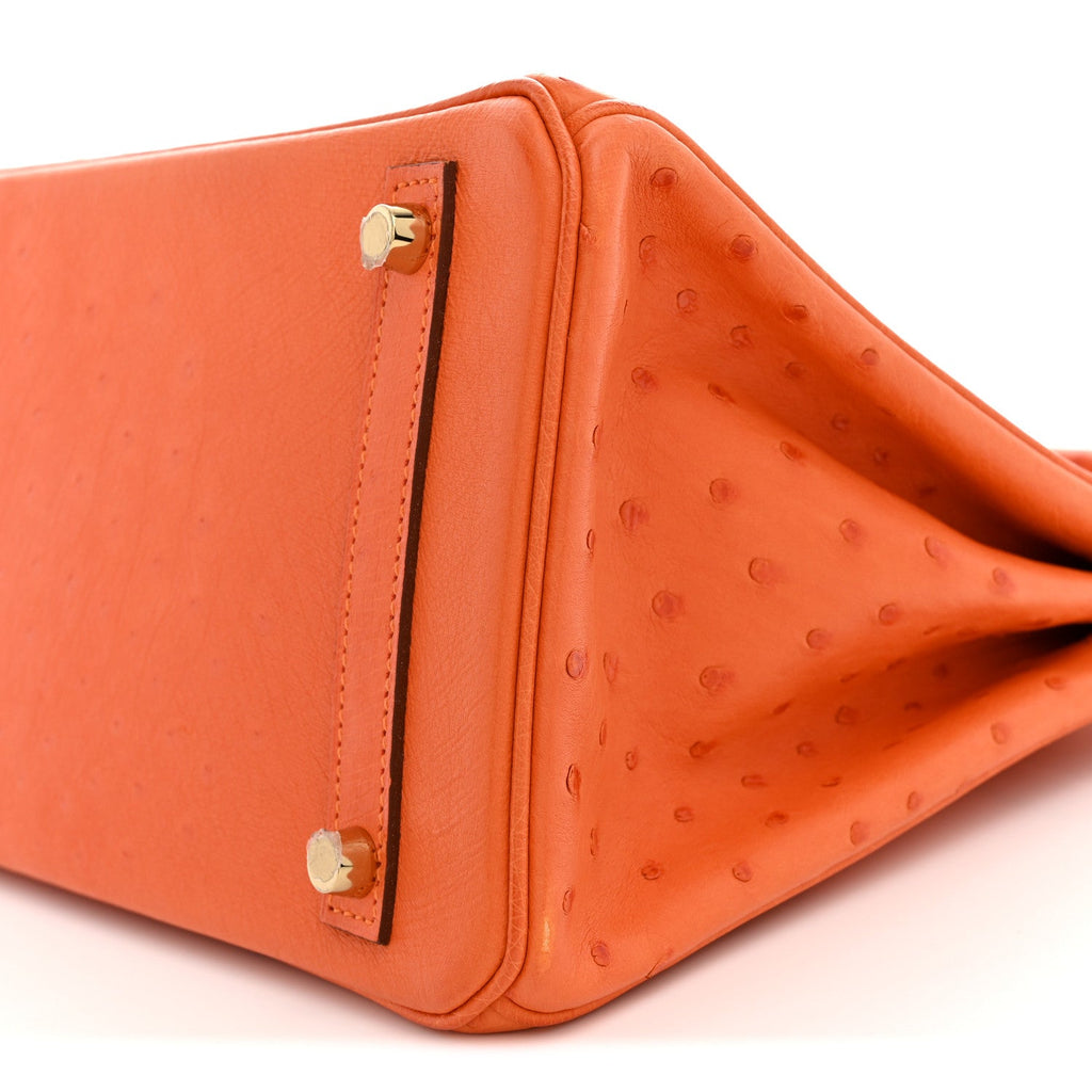 Ostrich Birkin 30 Orange