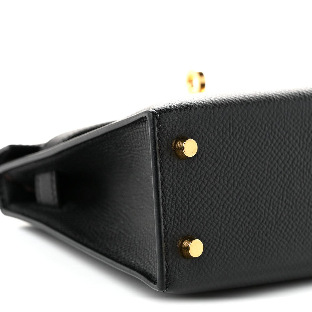 Epsom Mini Kelly Sellier 20 Black
