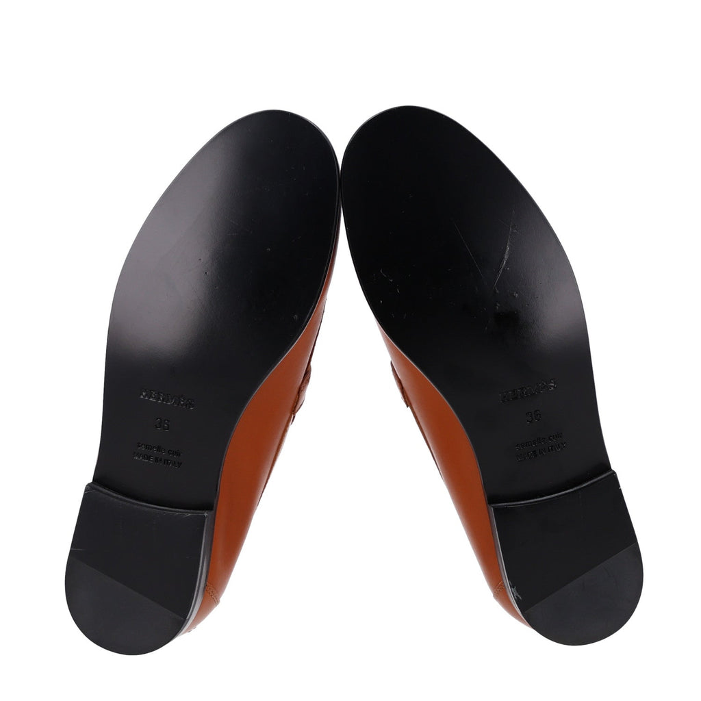 Calfskin Womens Destin Loafer 36 Naturel