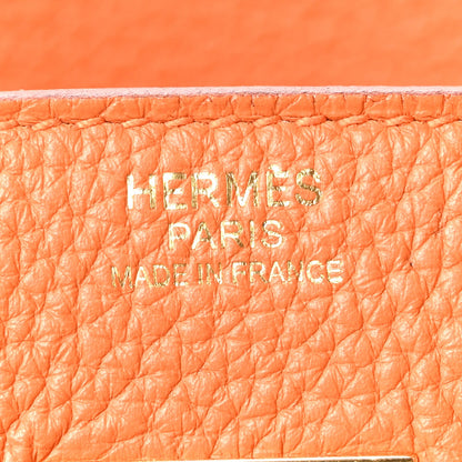 Taurillon Clemence Birkin 30 Orange