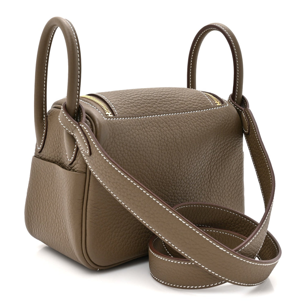 Taurillon Clemence Mini Lindy 20 Etoupe
