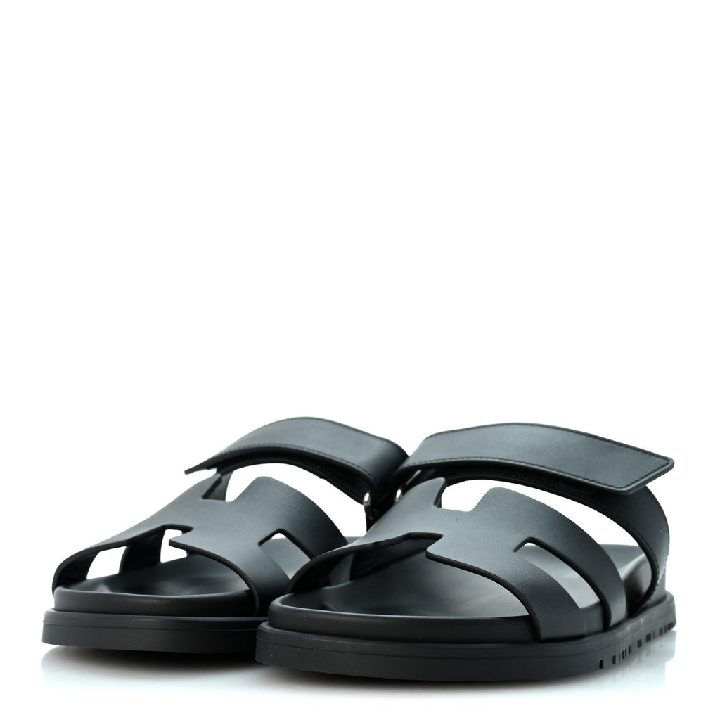 Calfskin Womens Chypre Sandals 36.5 Black