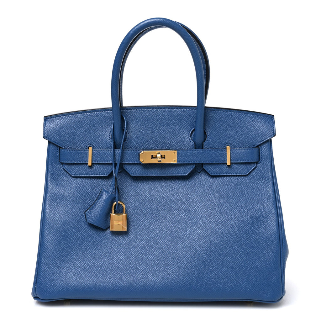Epsom Birkin 30 Bleu Agate