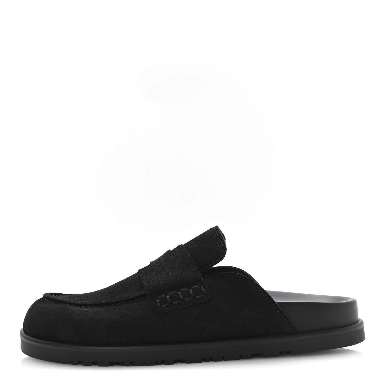 Suede Calfskin Go Mules 35 Black