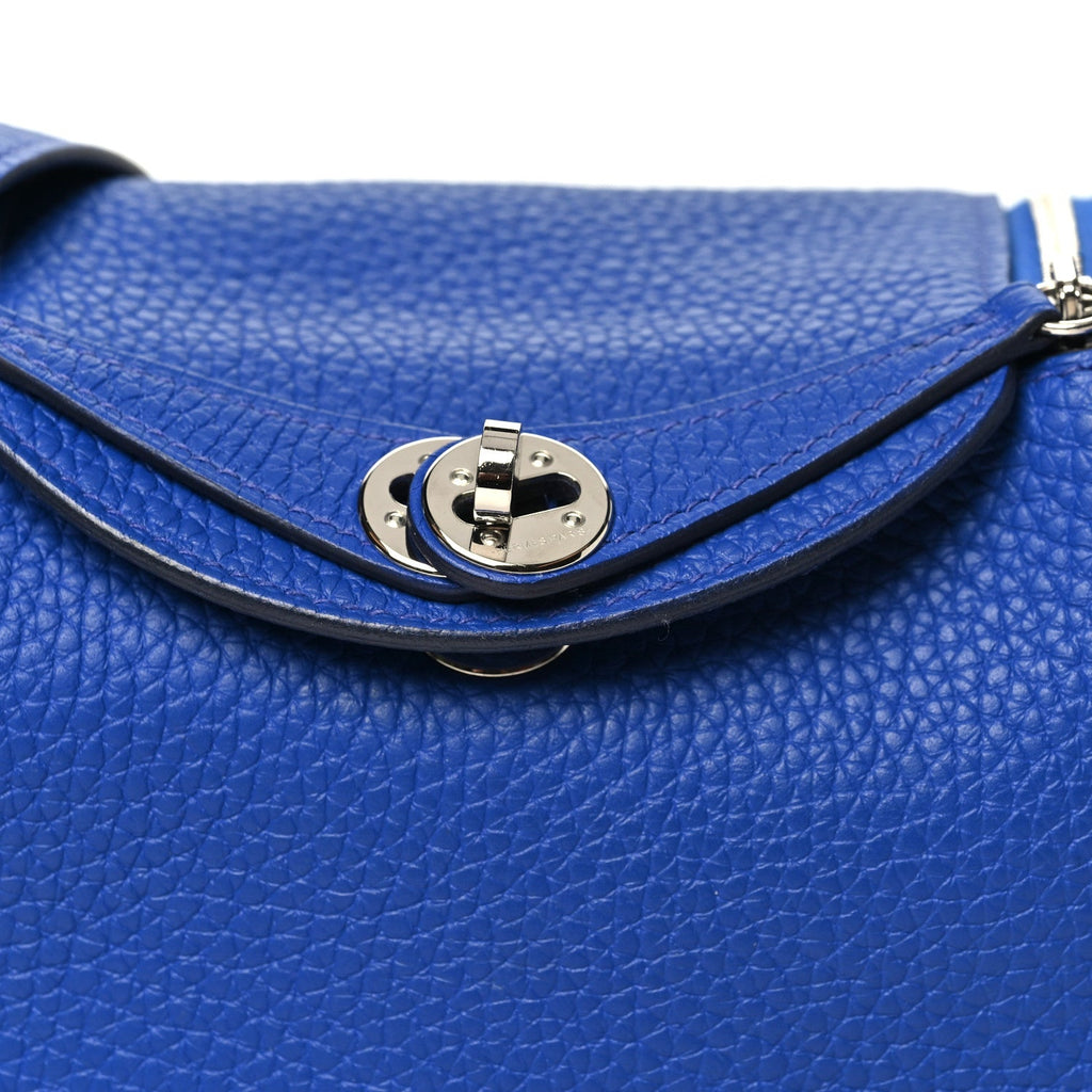 Taurillon Clemence Mini Lindy 20 Bleu Electrique