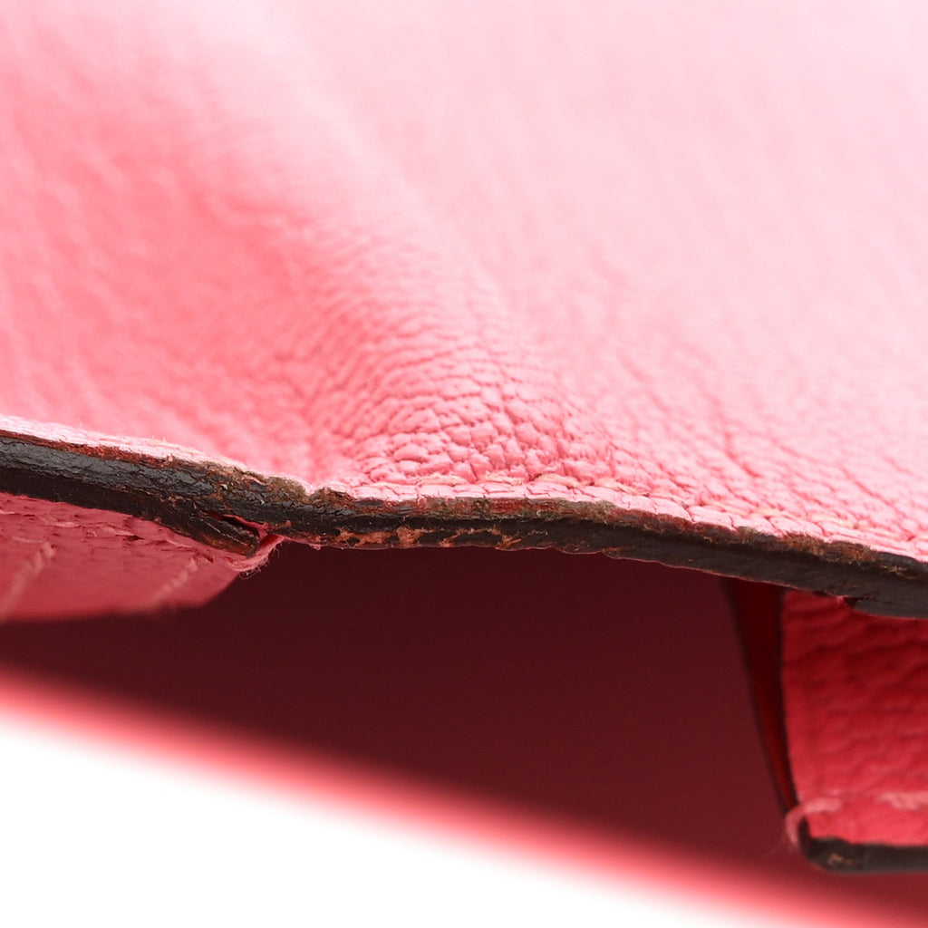 Chèvre Mysore Bearn Gusset Wallet Rose Lipstick