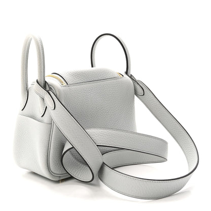Taurillon Clemence Mini Lindy 20 Bleu Pale