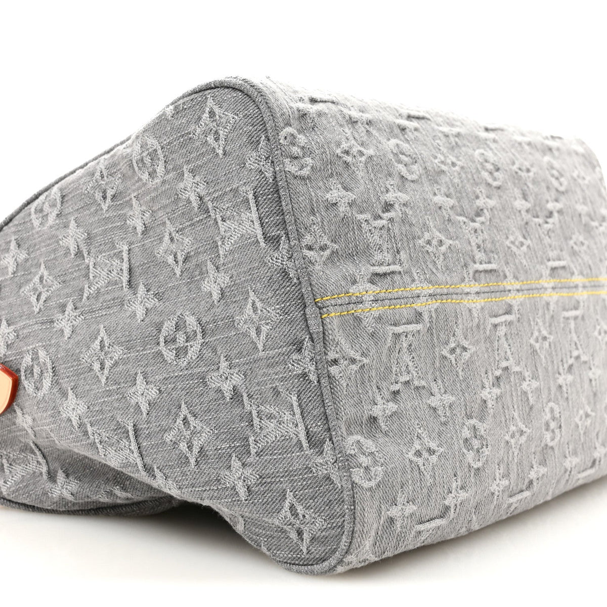 Monogram Denim Speedy Soft 30 Washed Gray