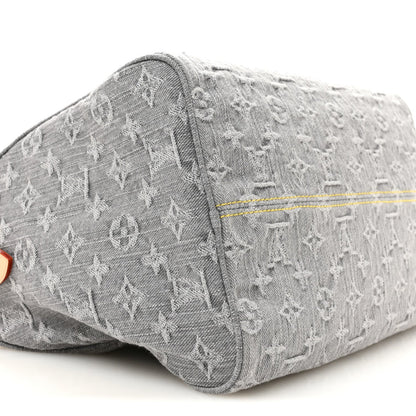 Monogram Denim Speedy Soft 30 Washed Gray