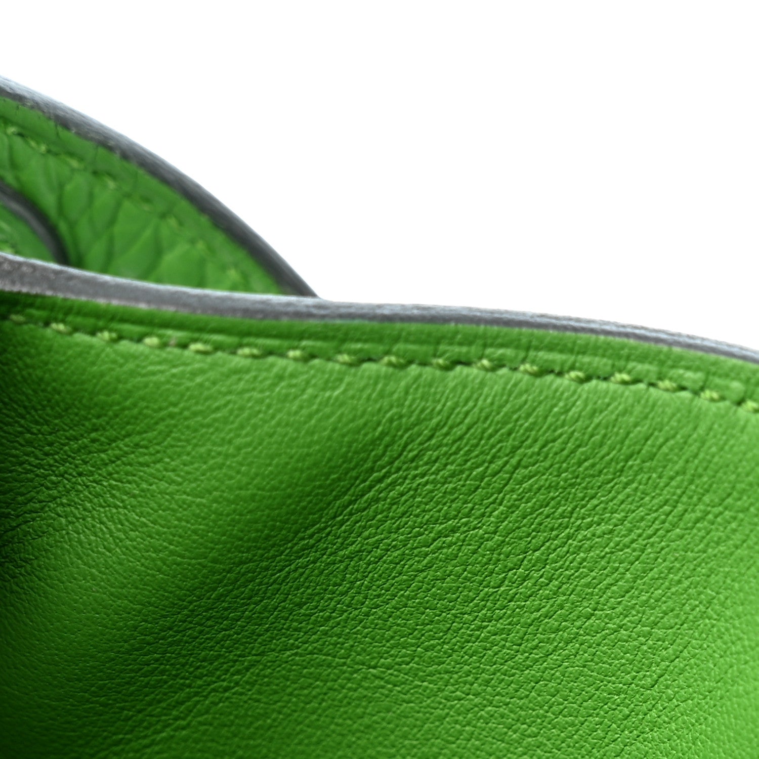 Taurillon Clemence Mini Lindy 20 Vert Yucca