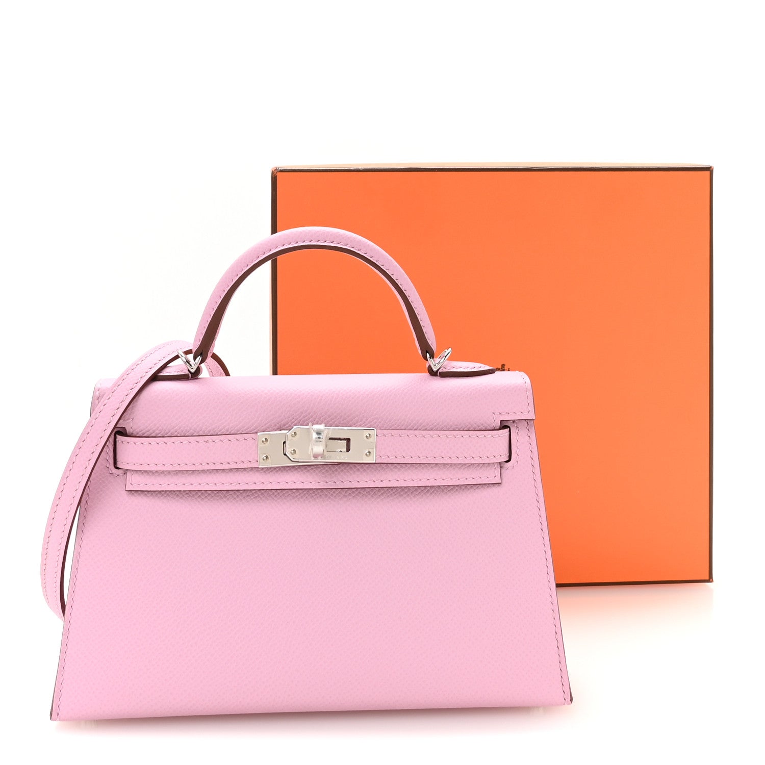 Epsom Mini Kelly Sellier 20 Mauve Sylvestre