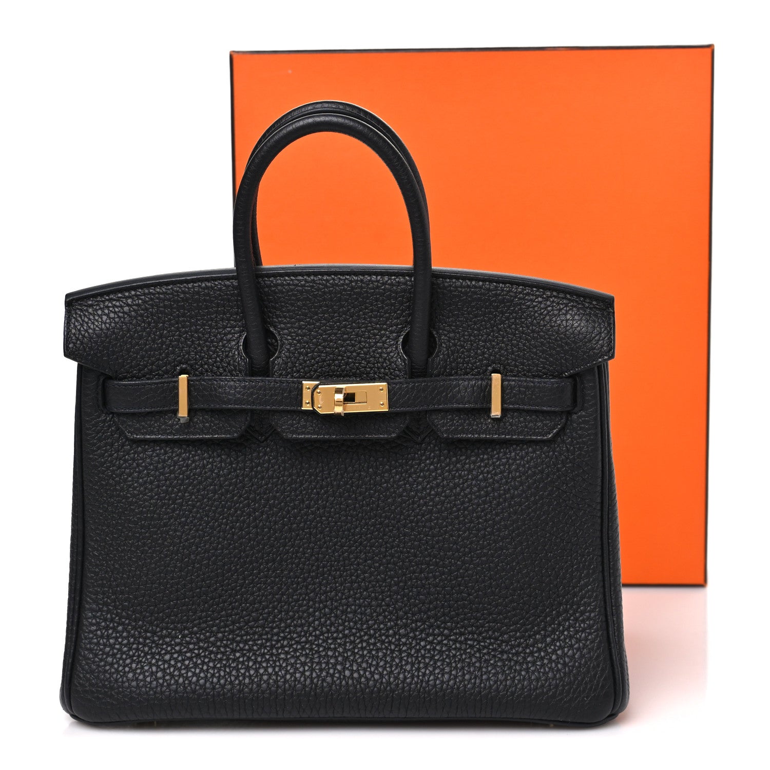 Togo Birkin 25 Black Black