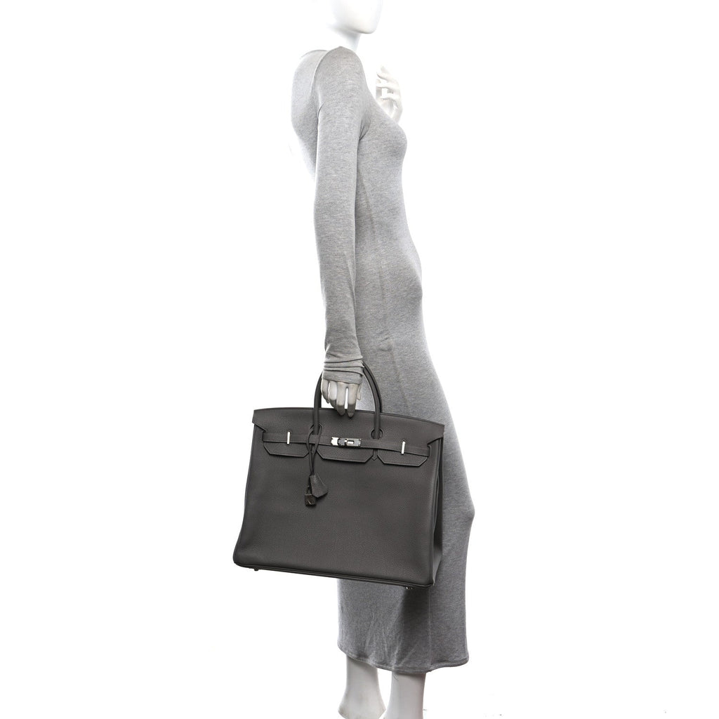 Togo Birkin 40 Gris Meyer