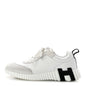 Calfskin Suede Goatskin Bouncing Sneakers White Black