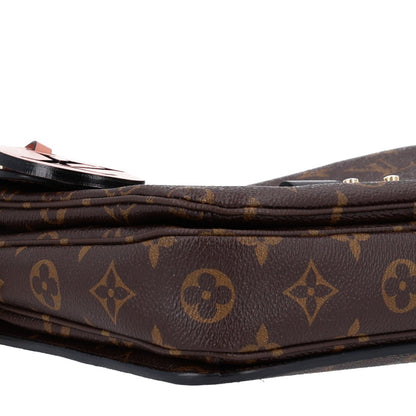 Monogram Braided Pochette Metis Coquelicot