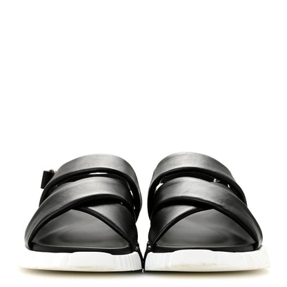Calfskin Womens Electric Sandals 40 Black