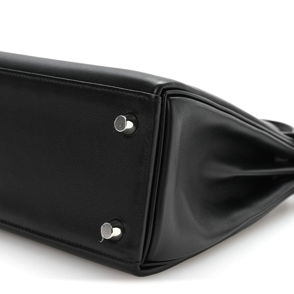 Cheri Calfskin Kelly Retourne 25 Black
