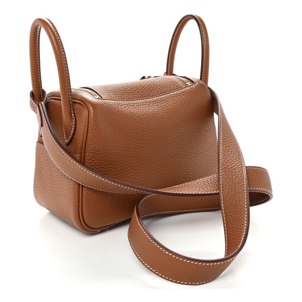 Taurillon Clemence Mini Lindy 20 Gold