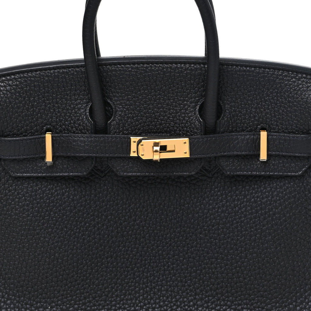 Togo Birkin 25 Black Black
