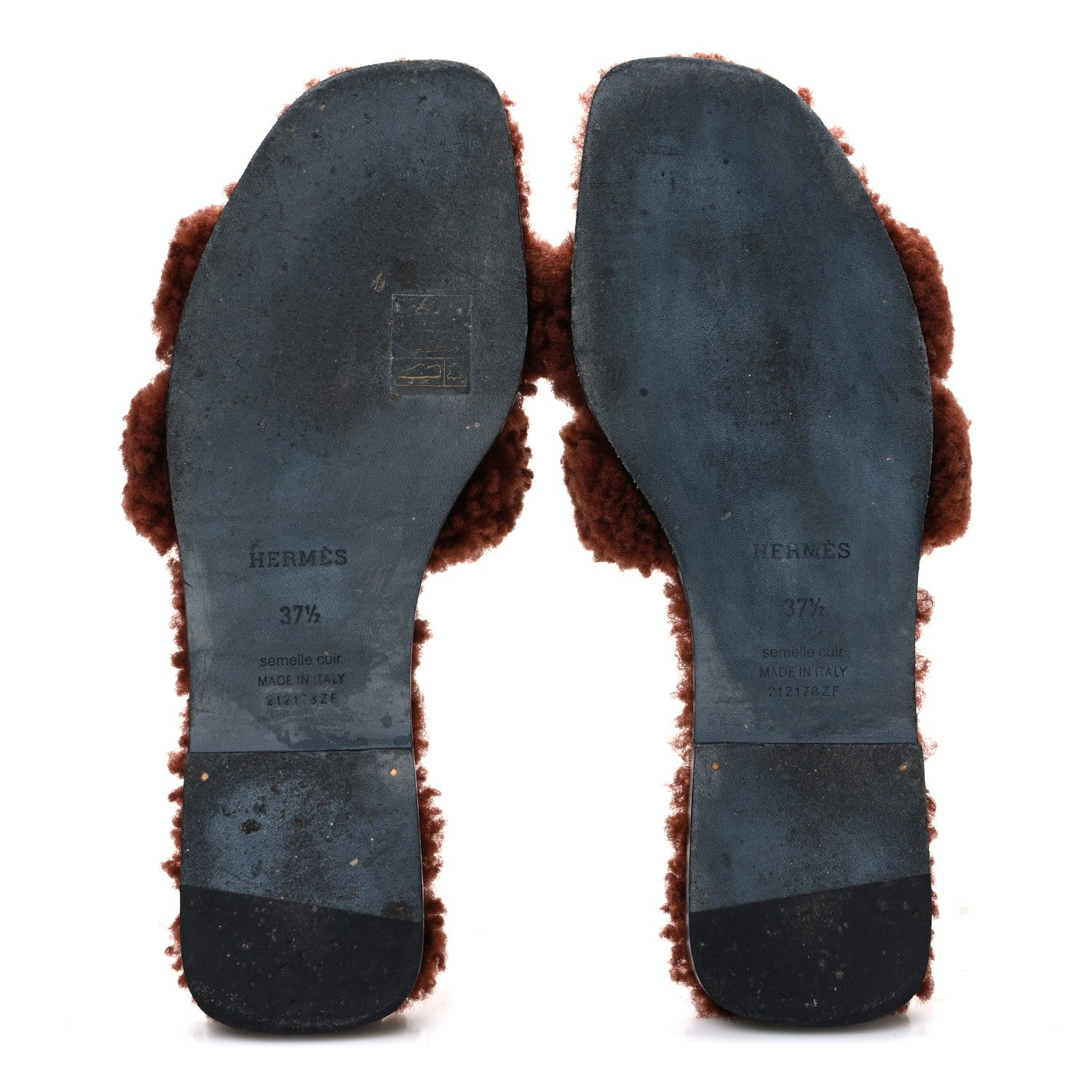 Woolskin Oran Sandals 37.5 Cognac