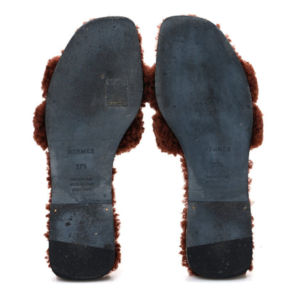Woolskin Oran Sandals 37.5 Cognac