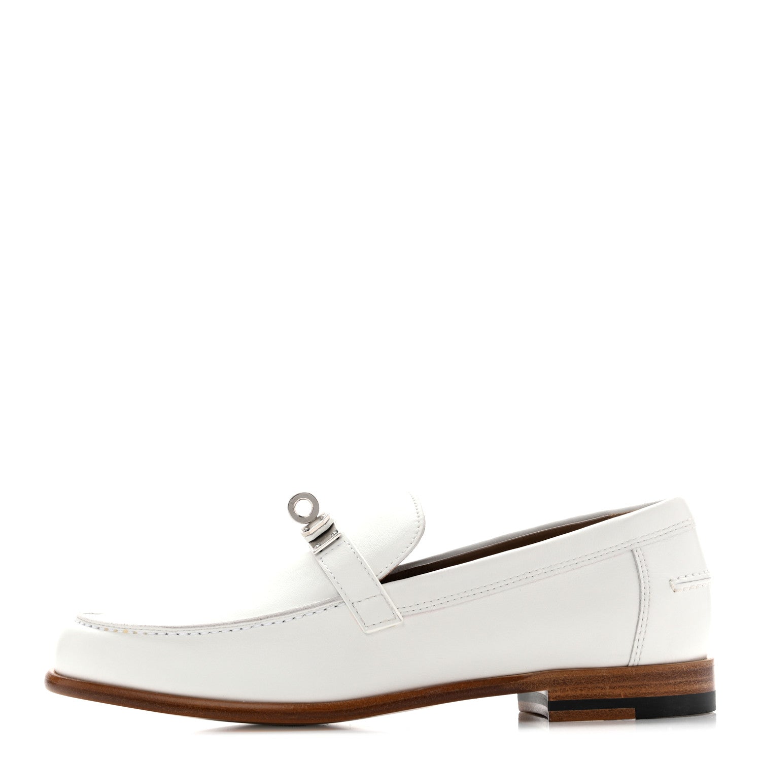 Calfskin Womens Destin Loafers 36 White