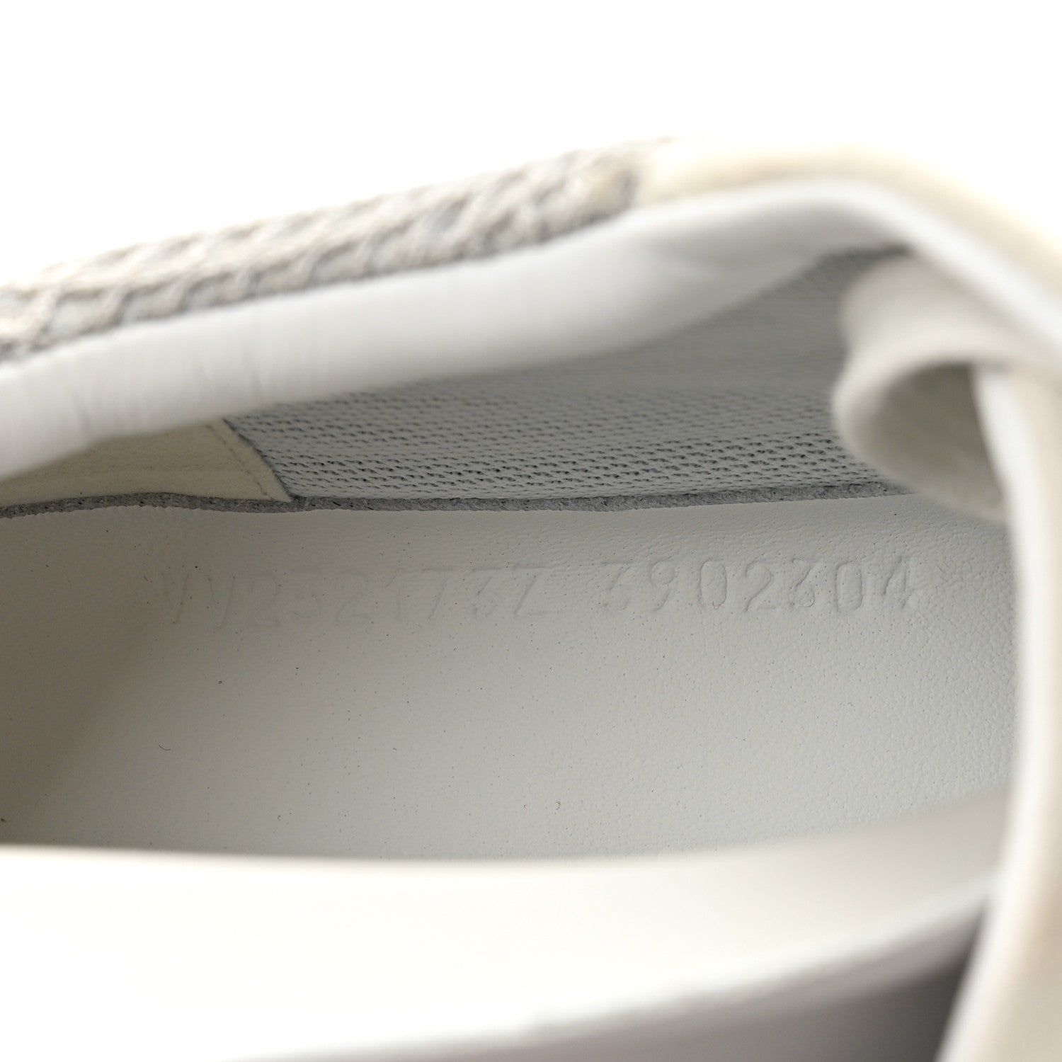 Air Mesh Suede Goatskin Bouncing Sneakers 39 Gris Lulea White