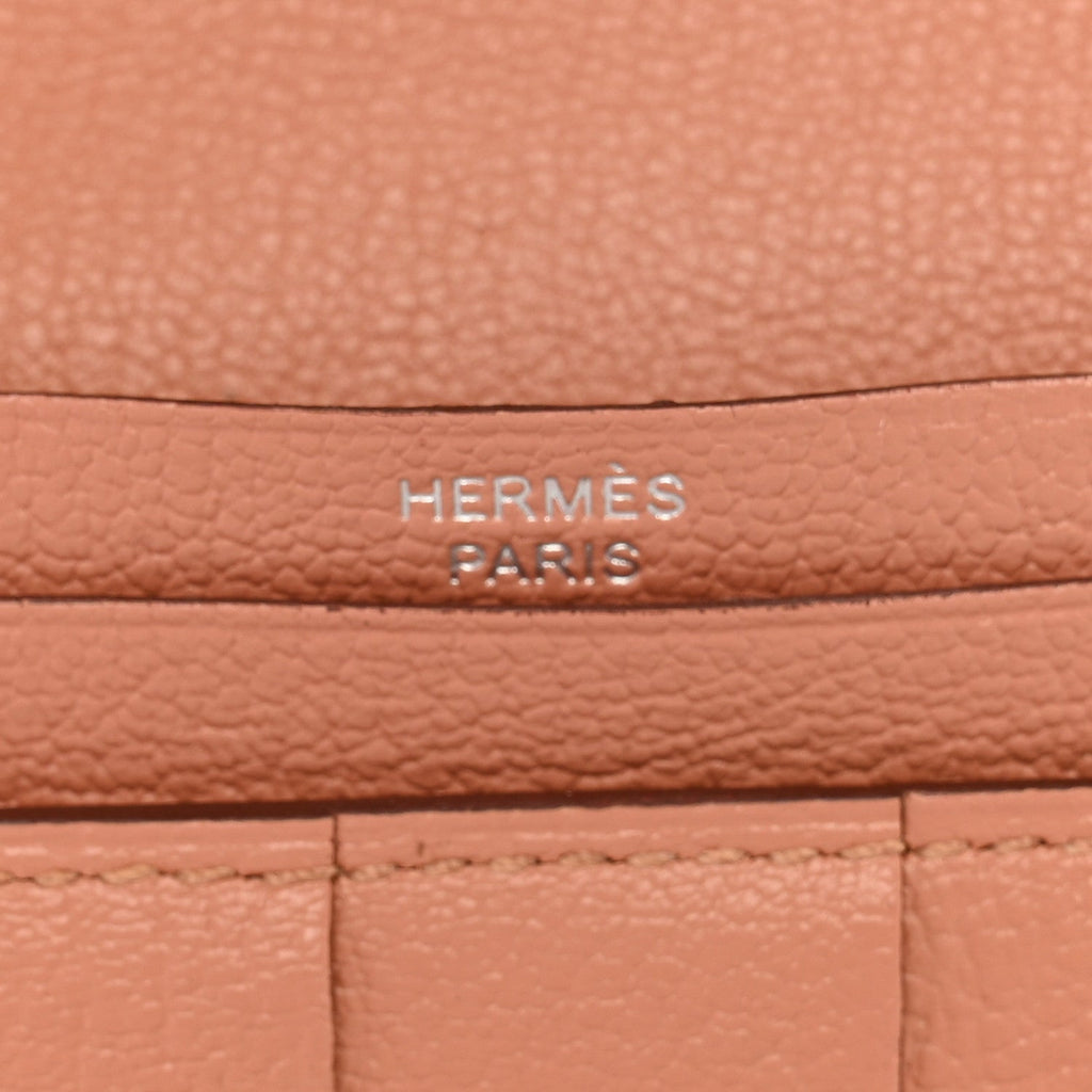 Ostrich Bearn Gusset Wallet Terre Cuite