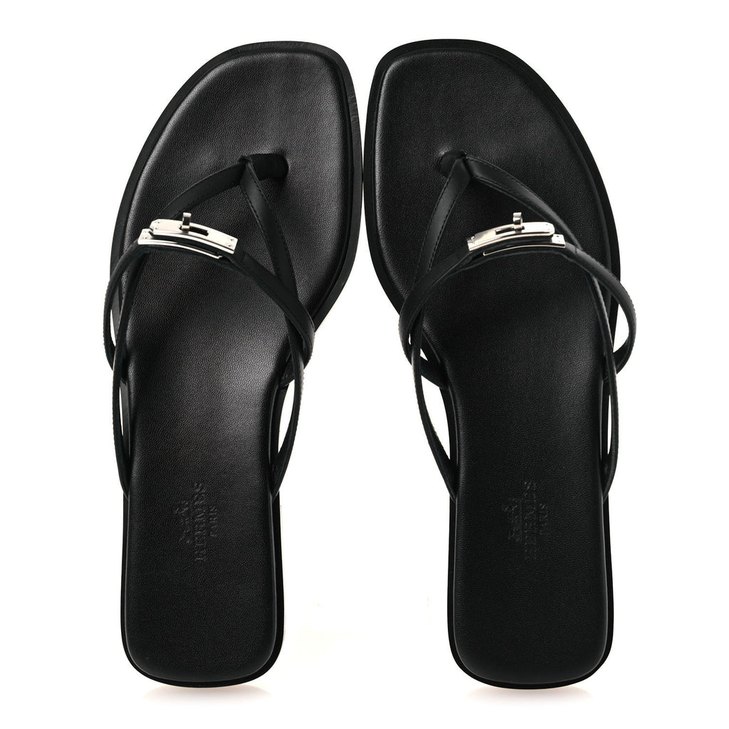 Calfskin Miss Sandals 37.5 Black