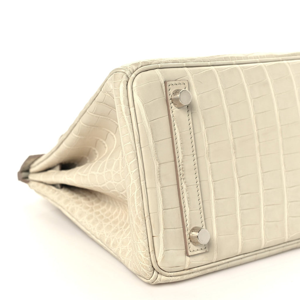Matte Alligator Birkin 25 Beton