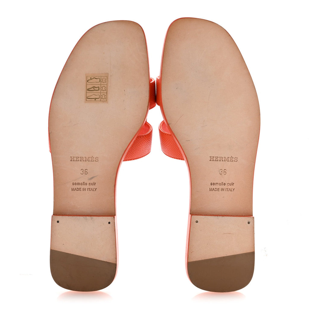 Epsom Oran Sandals 36 Orange Poppy