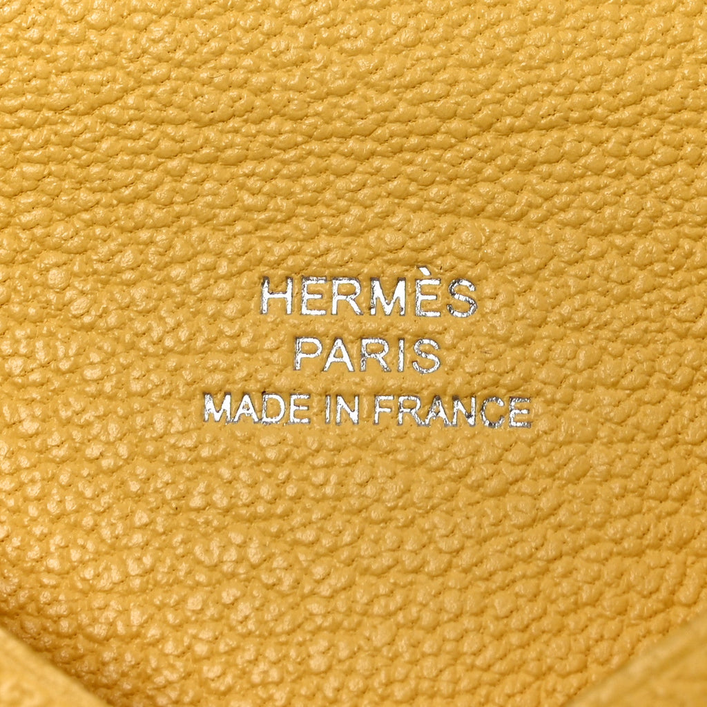 Chevre Mysore Calvi Card Case Jaune Citron