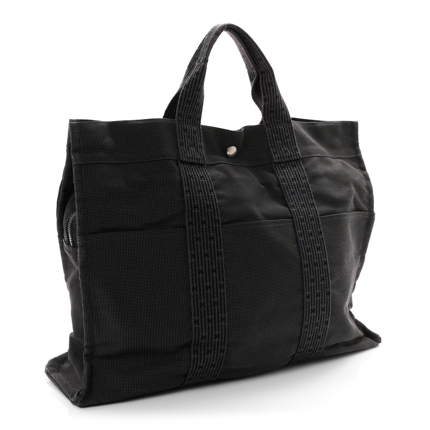 Canvas Herline PM Tote Grey