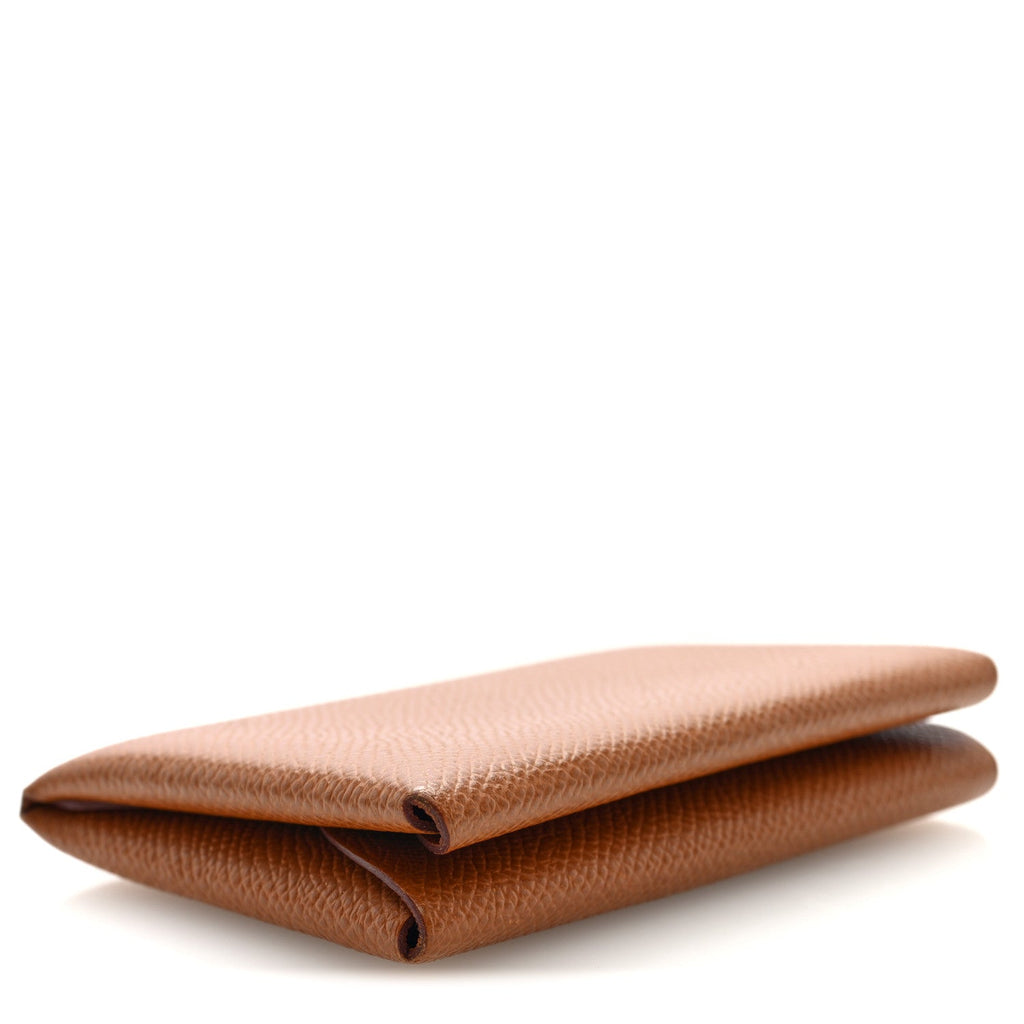 Epsom Calvi Duo Card Case Gold