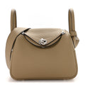 Taurillon Clemence Mini Lindy 20 Beige Marfa