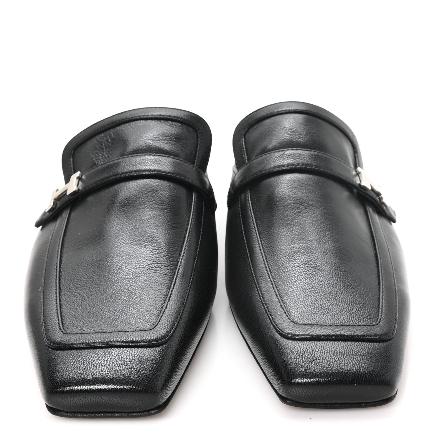 Goatskin Groupie Mules 37 Black