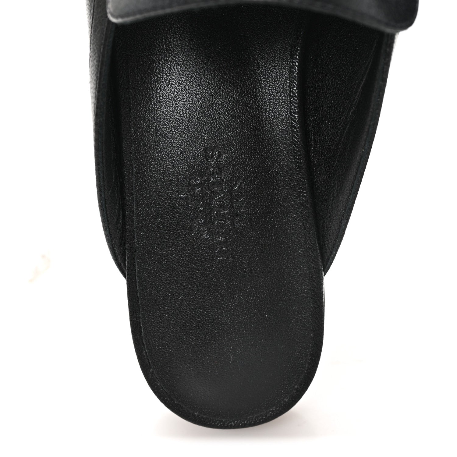 Goatskin Groupie Mules 37 Black