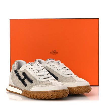 Toile Suede Goatskin Jet Sneakers Multicolored Prunoir