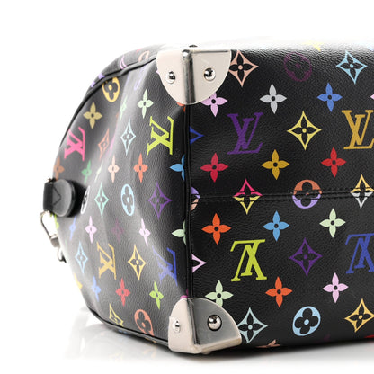 LV X TM Monogram Multicolor Speedy Soft 30 Black