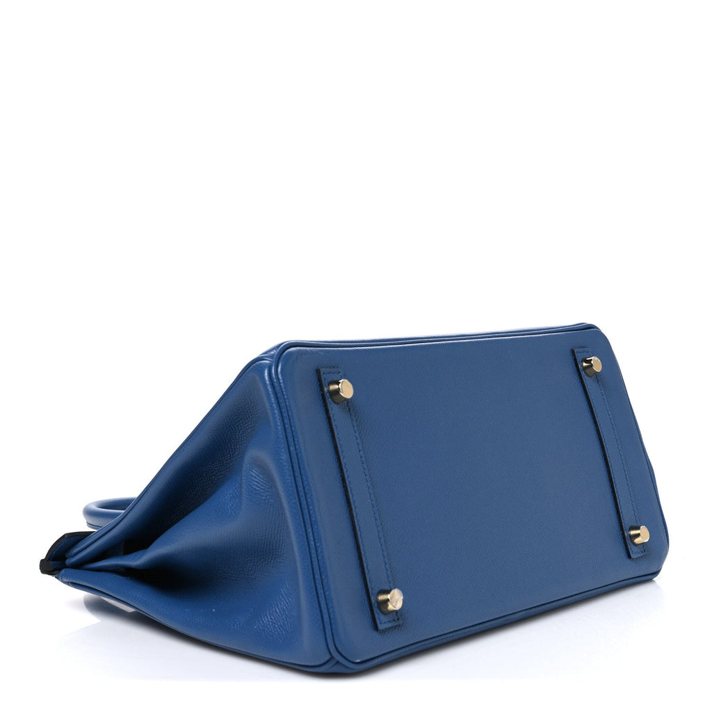 Epsom Birkin 30 Bleu Agate