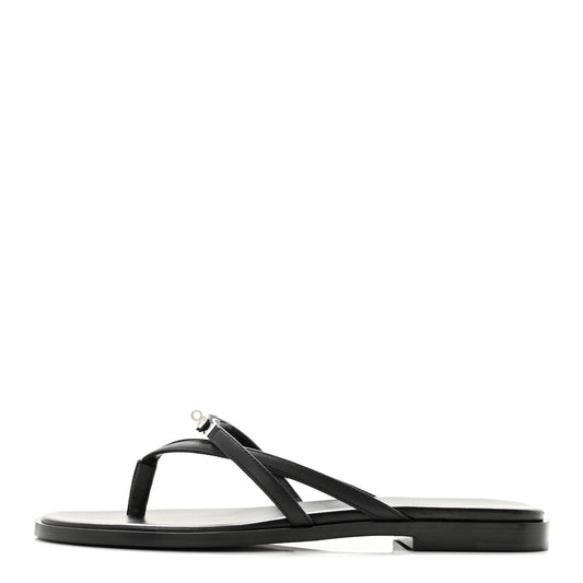 Calfskin Miss Sandals 37 Black
