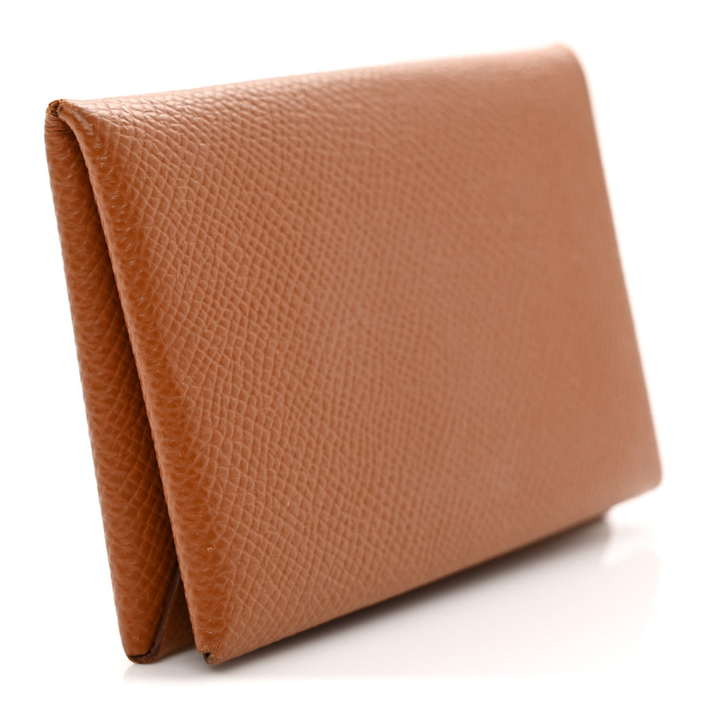 Epsom Calvi Card Case Gold