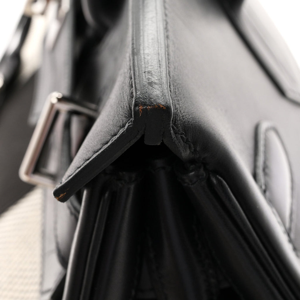 Hunter Criss Viking Evergrain Flag HAC Birkin 40  Ecru Black