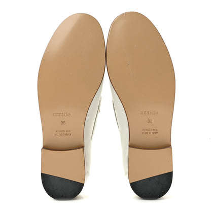Calfskin Womens Destin Loafers 38 White