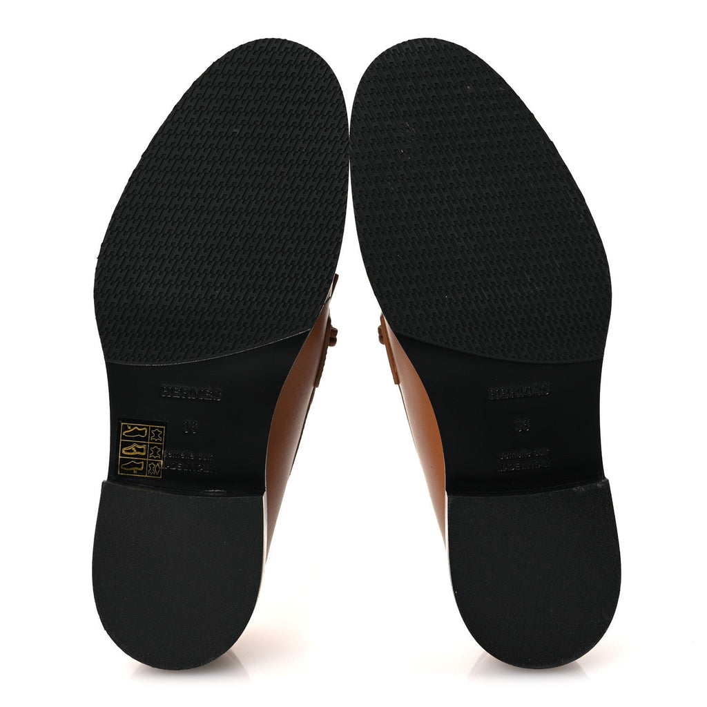 Calfskin Womens Impact Loafers 36 Naturel